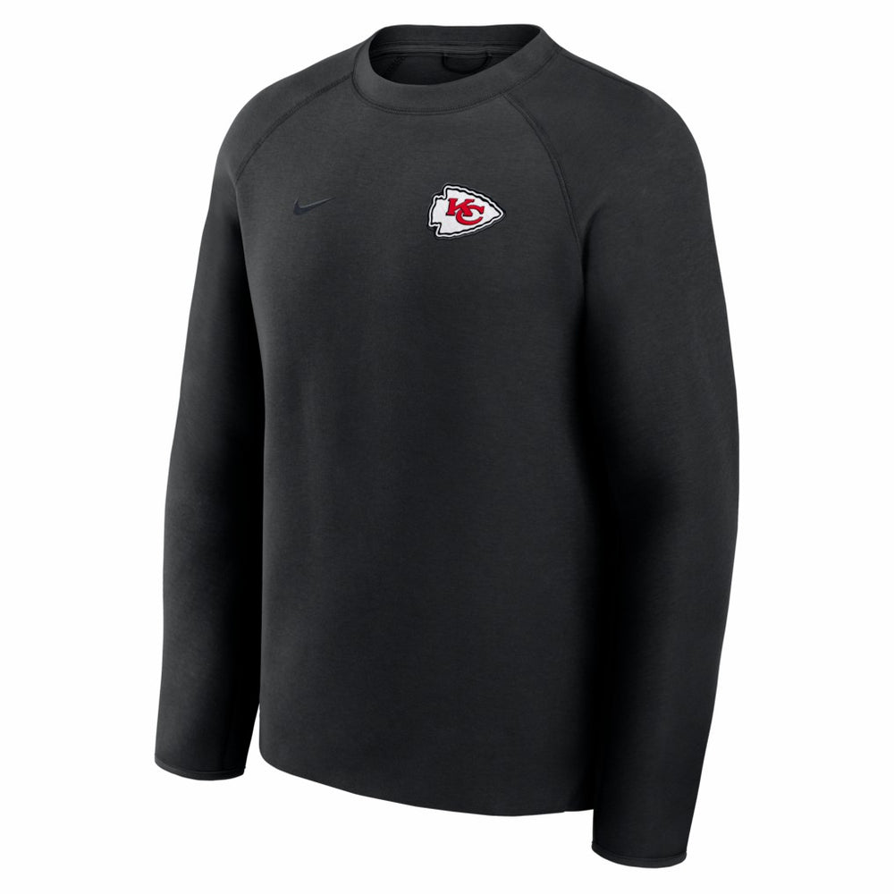 Kansas City Chiefs Tech Fleece Raglan Sweatshirt - Black - Nike