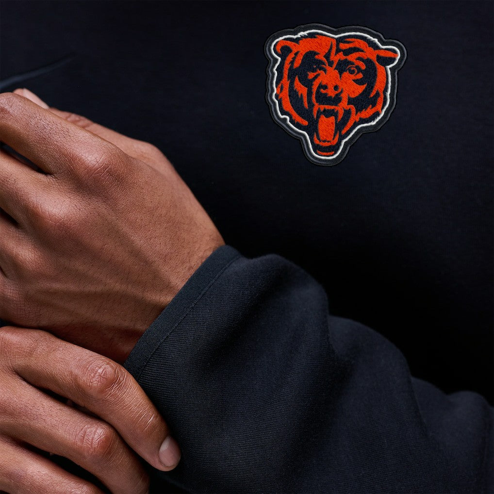 Chicago Bears Tech Fleece Raglan Sweatshirt - Black - Nike