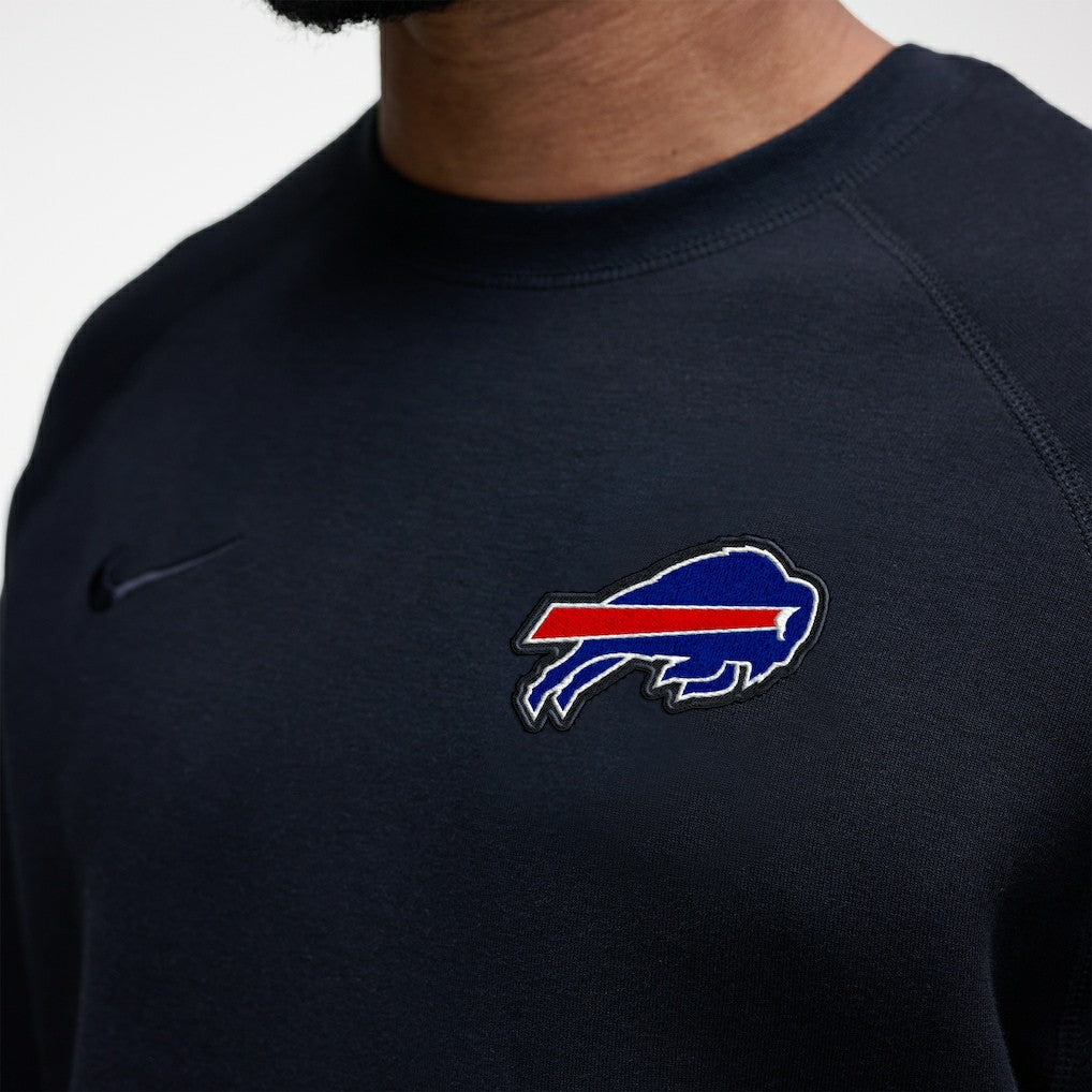 Buffalo Bills Tech Fleece Raglan Sweatshirt - Black - Nike