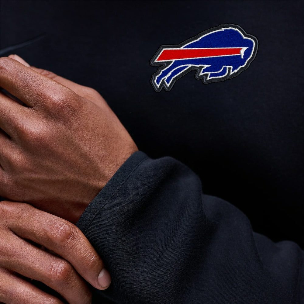 Buffalo Bills Tech Fleece Raglan Sweatshirt - Black - Nike