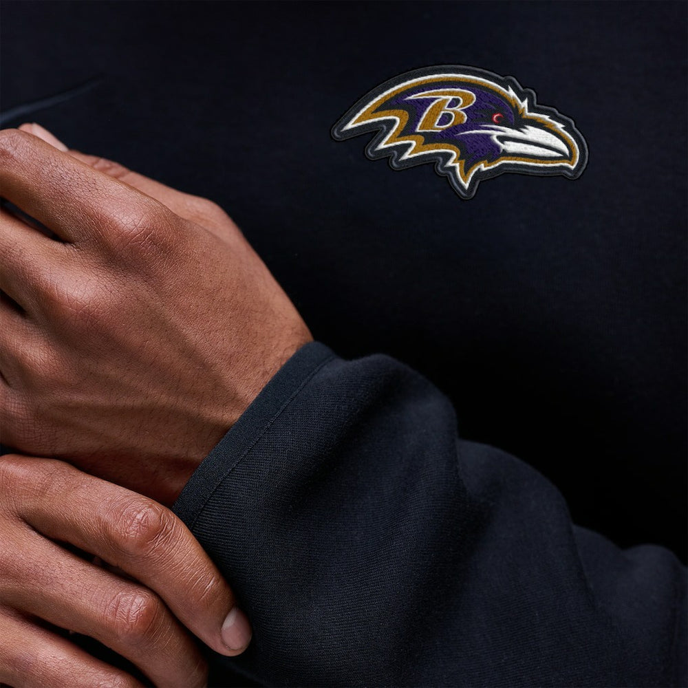 Baltimore Ravens Tech Fleece Raglan Sweatshirt - Black - Nike