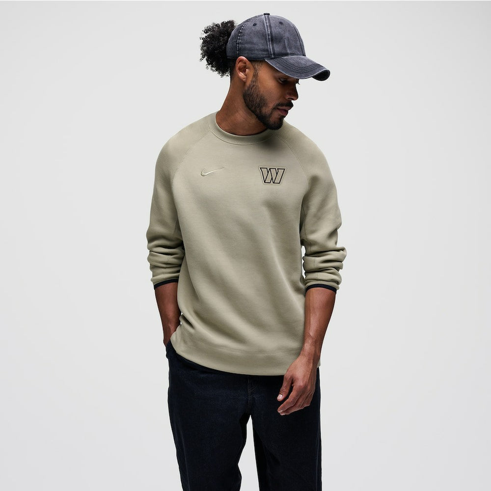Washington Commanders Tech Fleece Raglan Sweatshirt - Olive - Nike