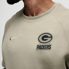 Green Bay Packers Tech Fleece Raglan Sweatshirt - Olive - Nike