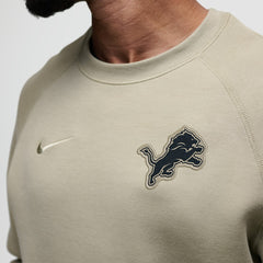 Detroit Lions Tech Fleece Raglan Sweatshirt - Olive - Nike