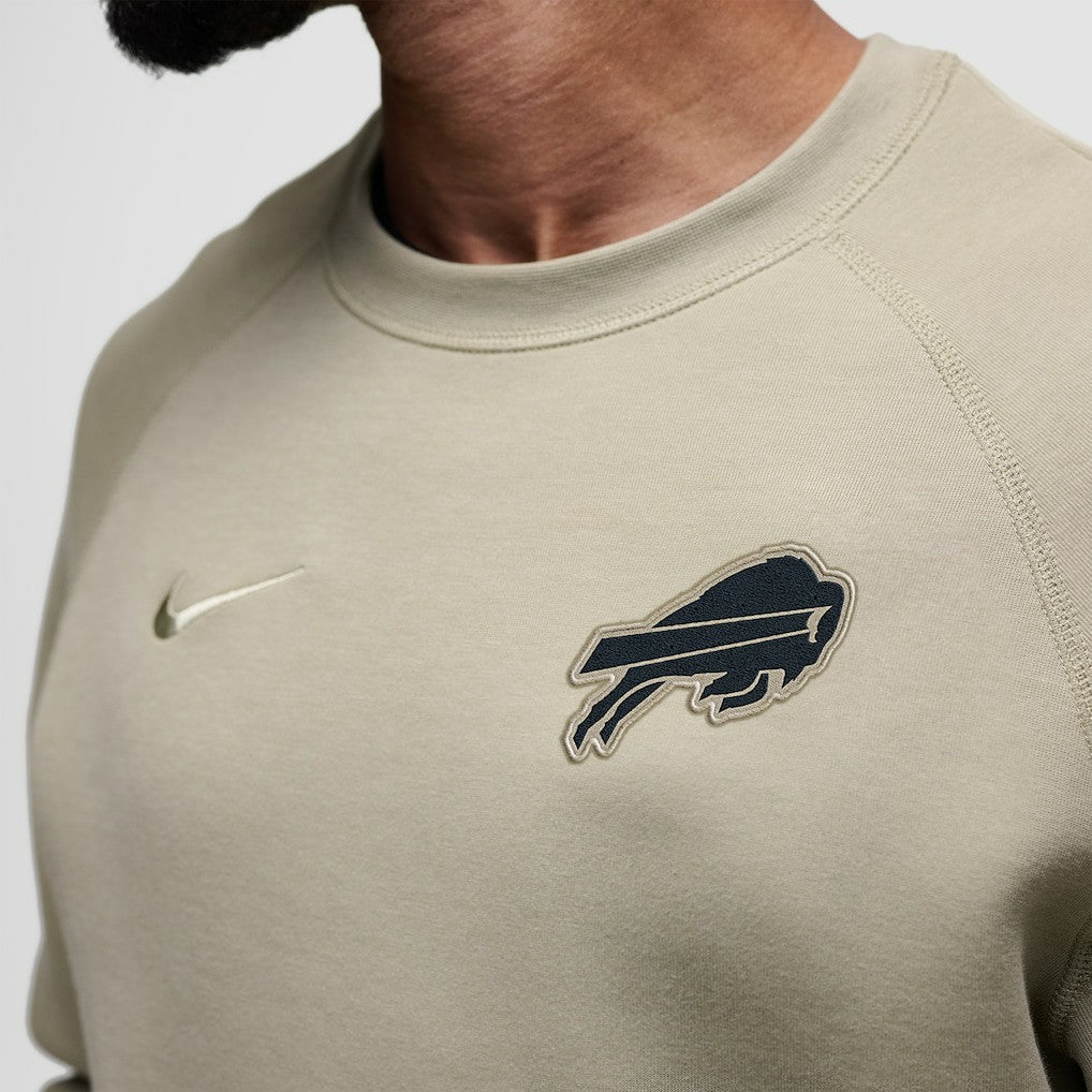Buffalo Bills Tech Fleece Raglan Sweatshirt - Olive - Nike