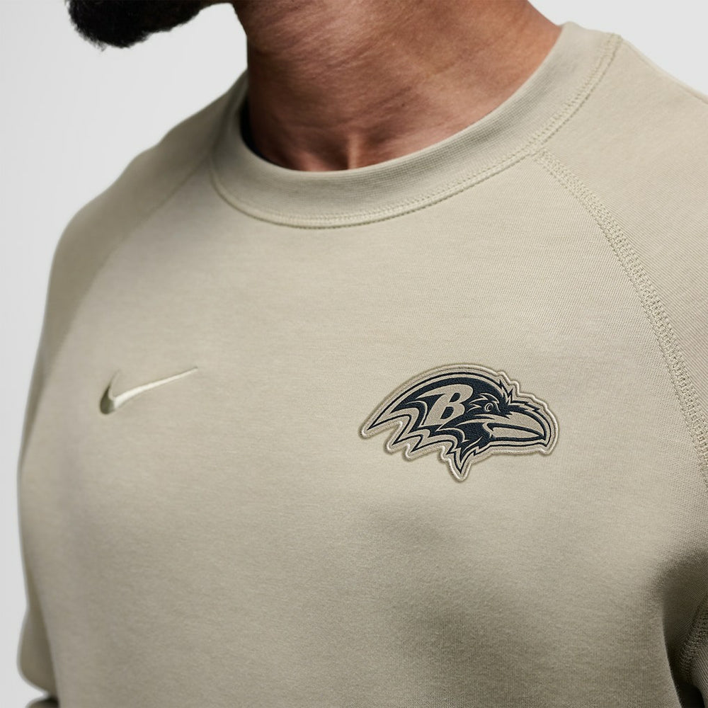Baltimore Ravens Tech Fleece Raglan Sweatshirt - Olive - Nike