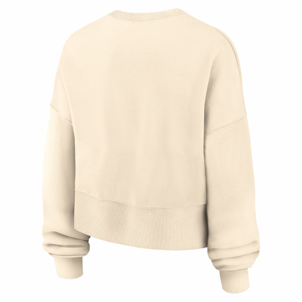 Chicago Bears Women's Oversized High Hip Legacy Arch Phoenix Fleece Sweatshirt - Natural - Nike