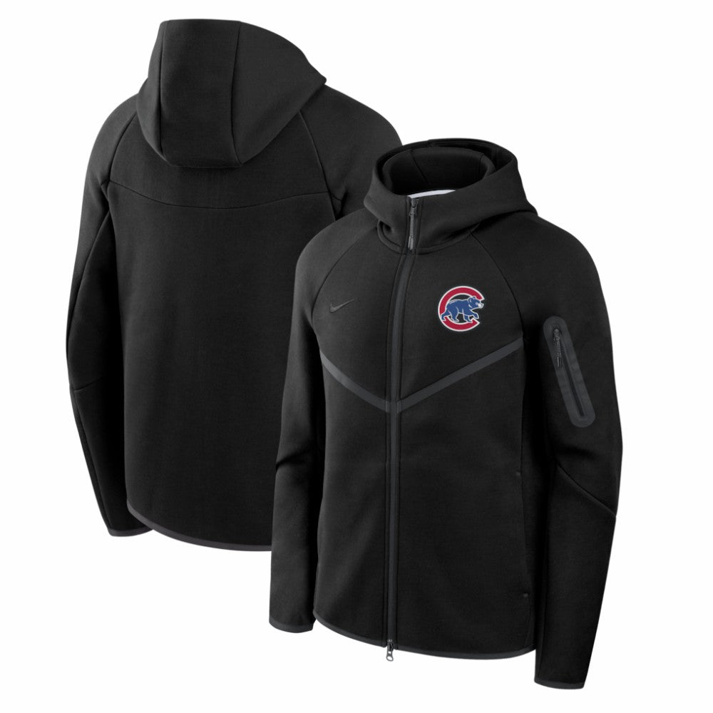 Chicago Cubs Nike Tech Fleece Raglan Full-Zip Windrunner Hoodie Outlet