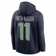 Jaxon Smith-Njigba Seattle Seahawks Name & Number Fleece Hoodie - Navy - Nike