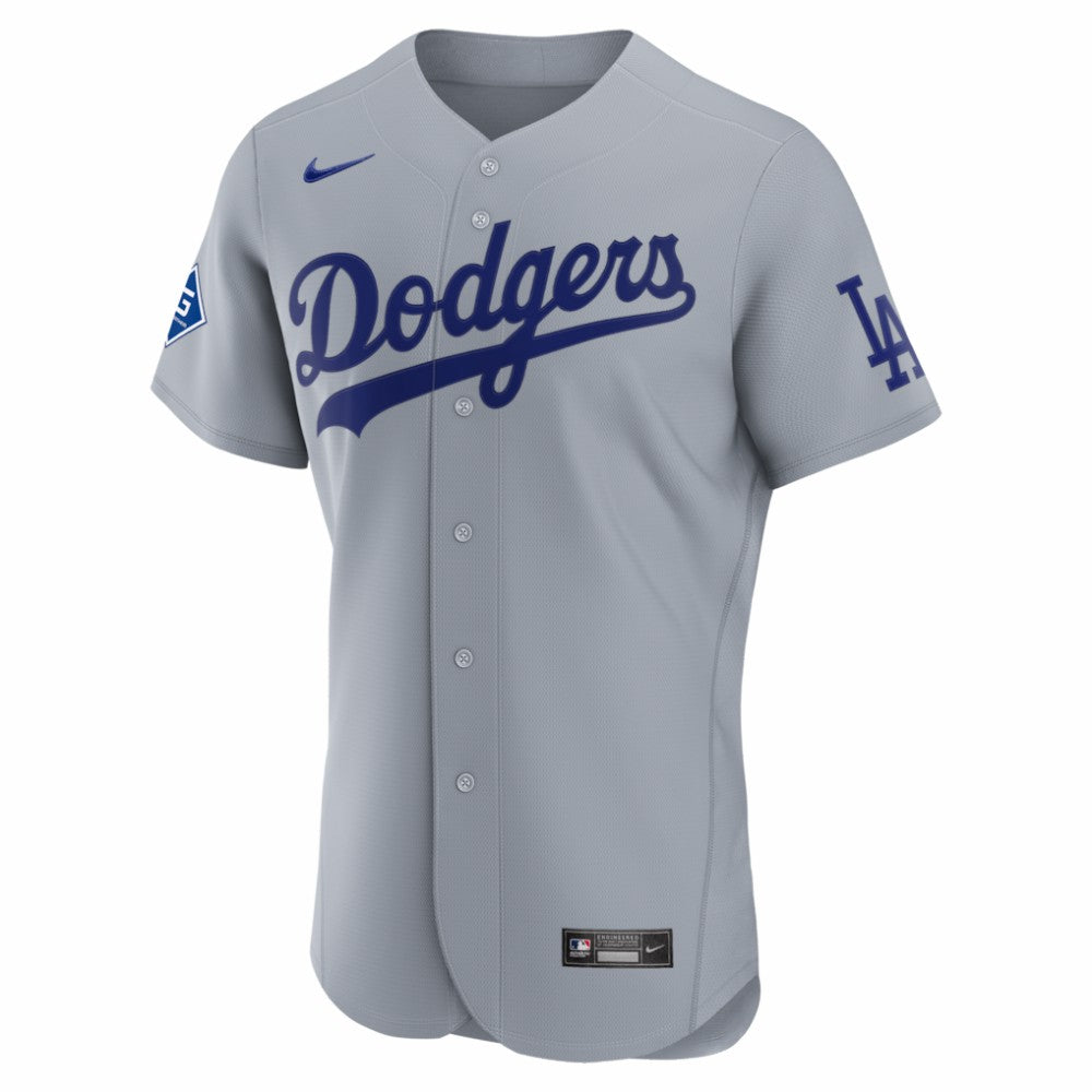 Los Angeles Dodgers Nike Road Sponsor Patch Authentic Jersey for sale