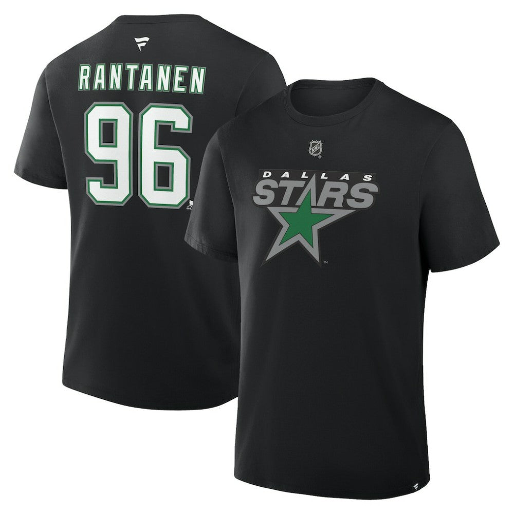 Mikko Rantanen Dallas Stars Fanatics Authentic Stack Name & Number T-Shirt - Black | Fanatics Clearance