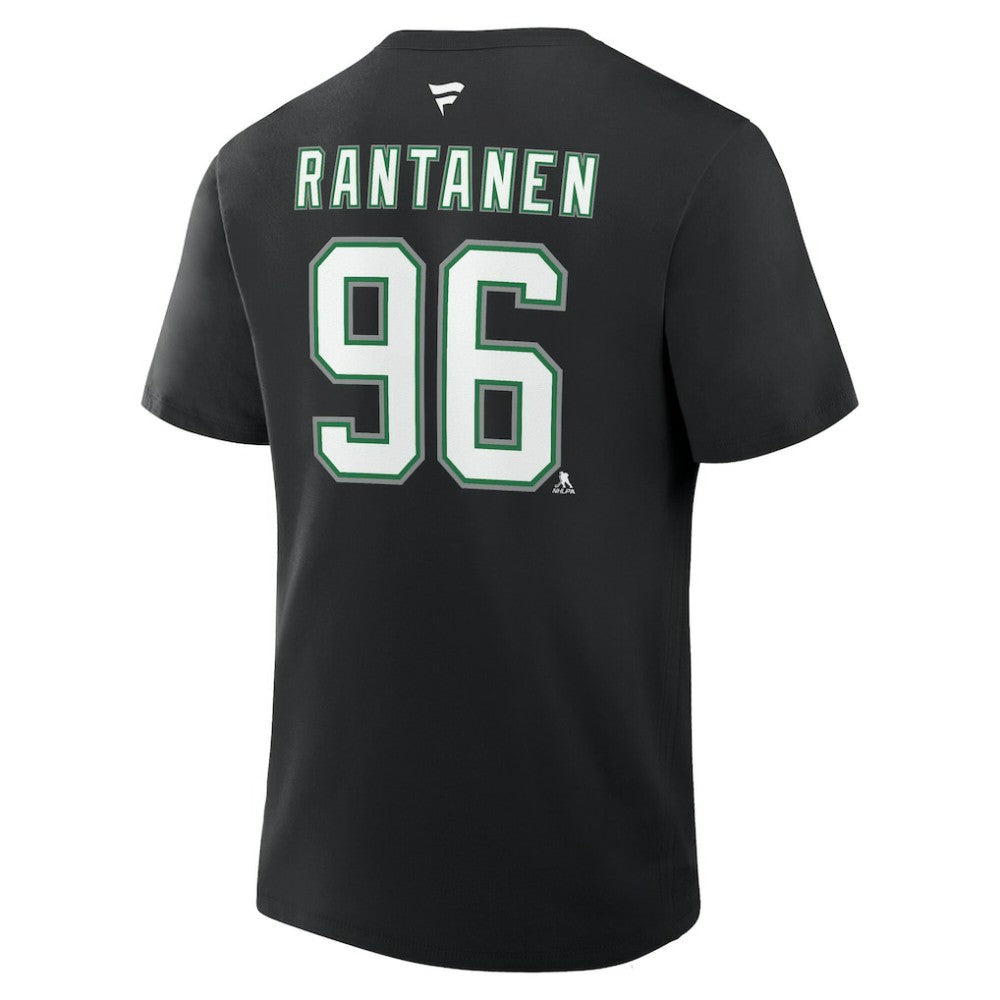 Mikko Rantanen Dallas Stars Fanatics Authentic Stack Name & Number T-Shirt - Black | Fanatics Clearance