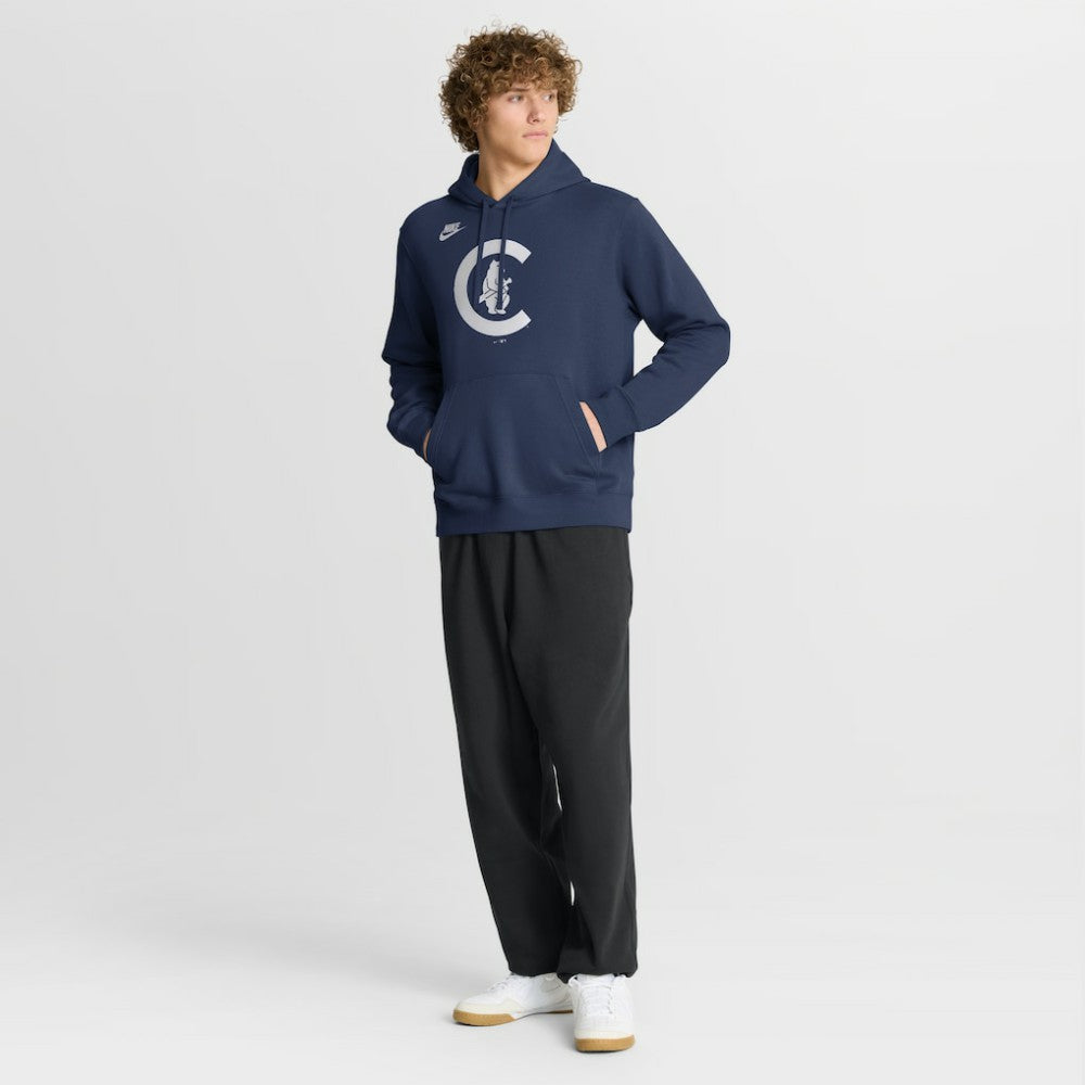 Chicago Cubs Nike Cooperstown Collection Logo Club Hoodie Online