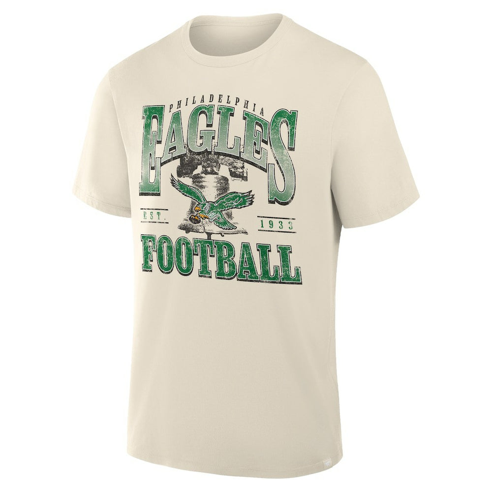 Philadelphia Eagles Team Archives T-Shirt - Cream - Fanatics