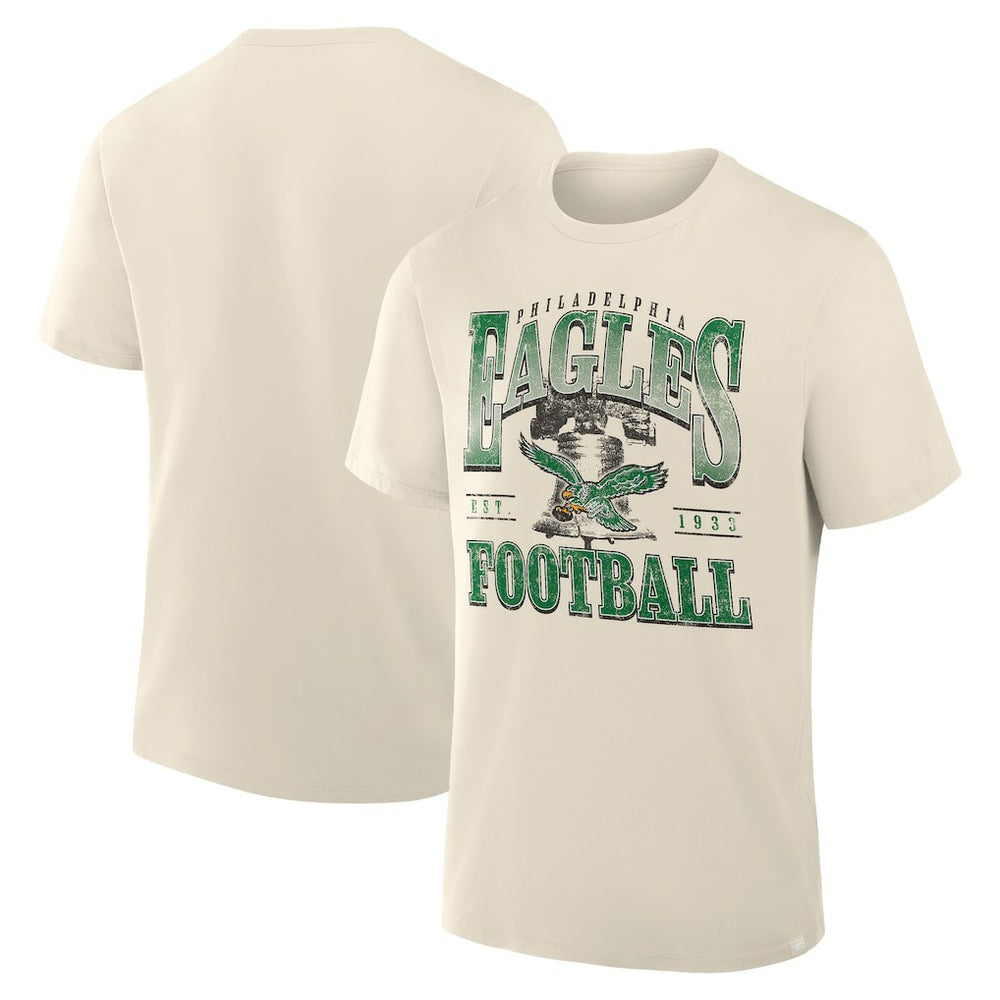 Philadelphia Eagles Team Archives T-Shirt - Cream - Fanatics