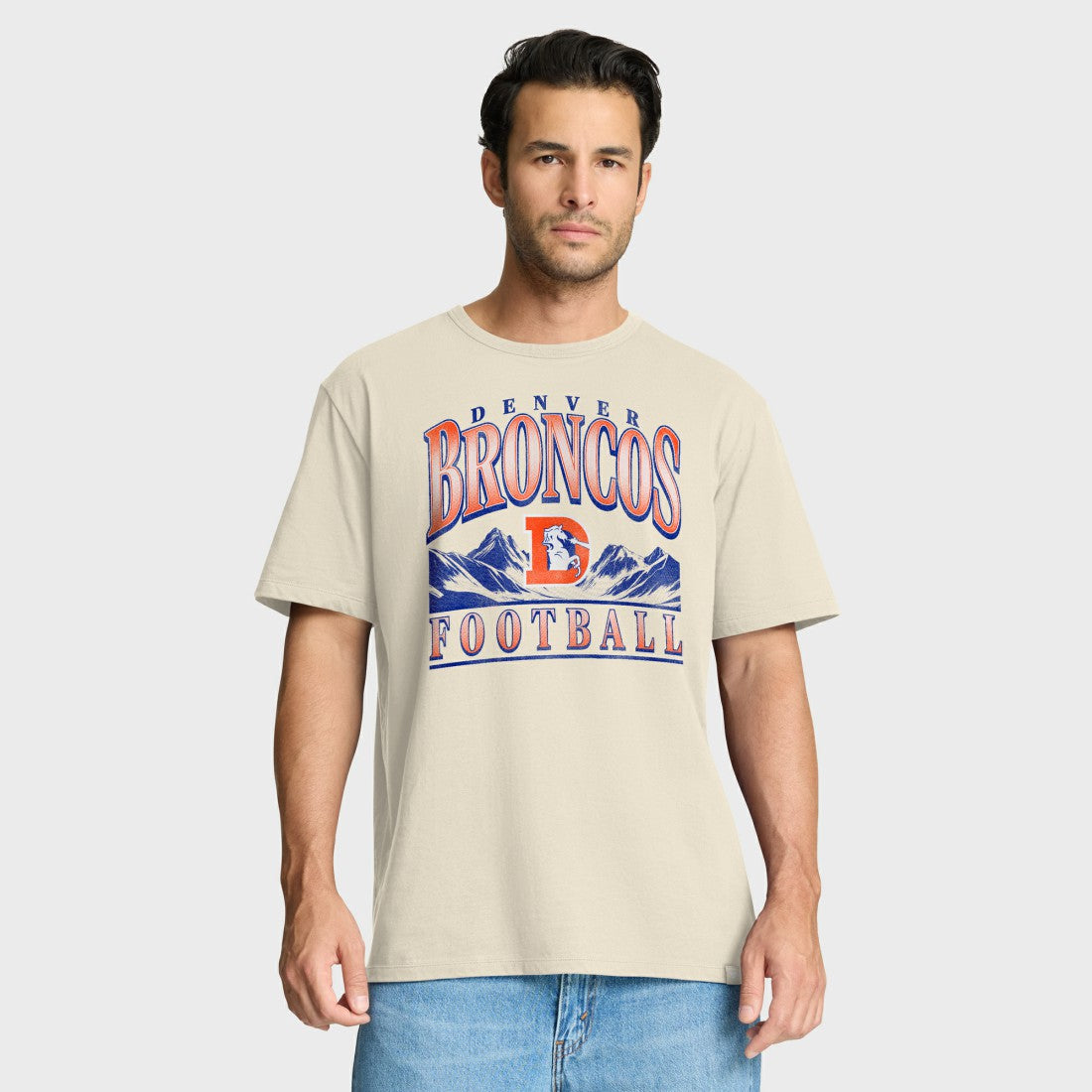 Denver Broncos Team Archives T-Shirt - Cream - Fanatics