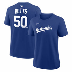 Mookie Betts Los Angeles Dodgers Nike Women's Alternate Name & Number T-Shirt Online