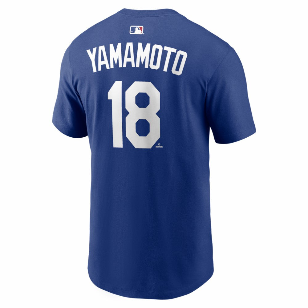 Yoshinobu Yamamoto Los Angeles Dodgers Nike Alternate Name & Number T-Shirt for sale