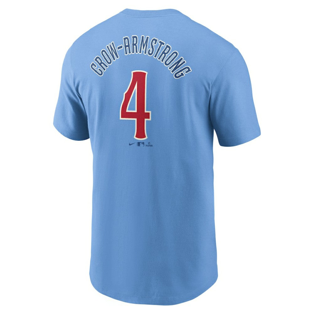 Pete Crow-Armstrong Chicago Cubs Nike Fuse Name & Number T-Shirt Sale
