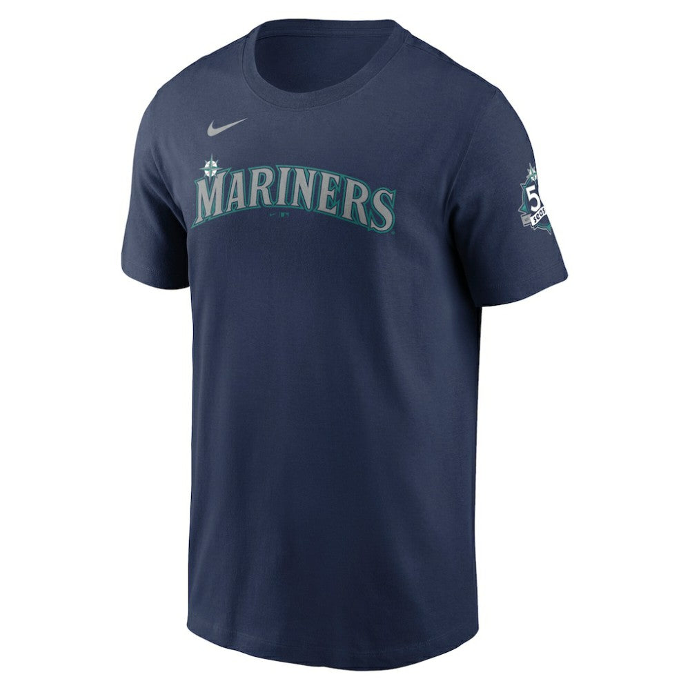 Cal Raleigh Seattle Mariners Nike 50th Season Name & Number T-Shirt Outlet