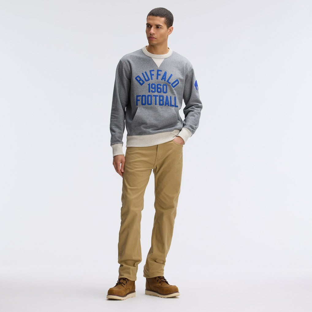 Buffalo Bills IconicFleece Pocket Sweatshirt - Athletic Heather Gray - Fanatics