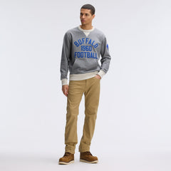 Buffalo Bills IconicFleece Pocket Sweatshirt - Athletic Heather Gray - Fanatics