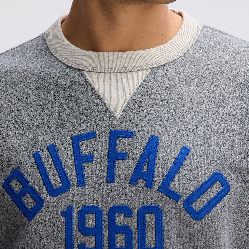 Buffalo Bills IconicFleece Pocket Sweatshirt - Athletic Heather Gray - Fanatics
