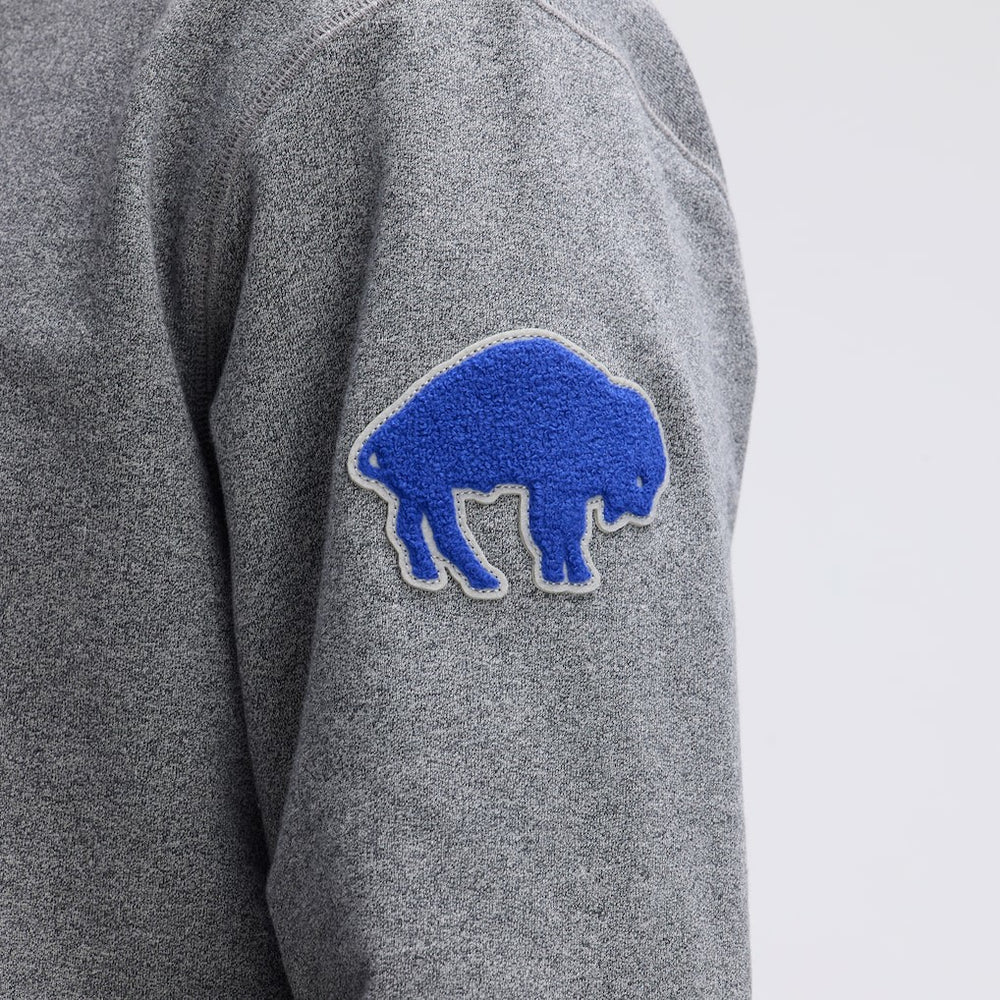Buffalo Bills IconicFleece Pocket Sweatshirt - Athletic Heather Gray - Fanatics