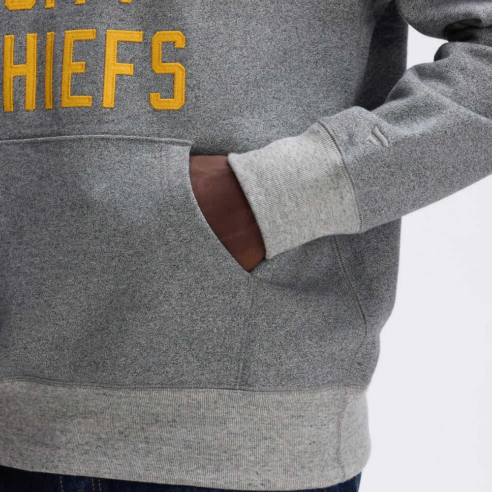 Kansas City Chiefs IconicFleece Pocket Sweatshirt - Athletic Heather Gray - Fanatics