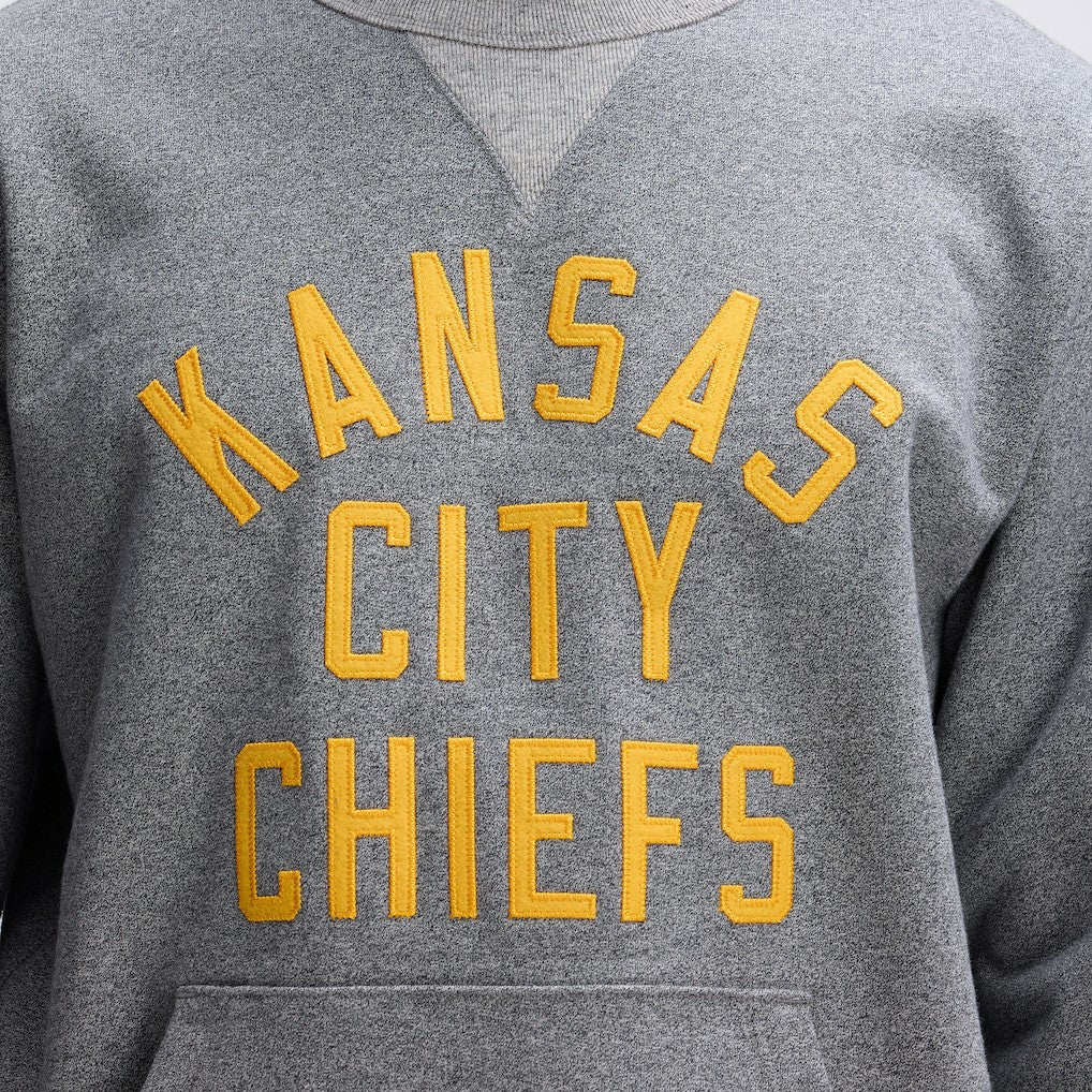 Kansas City Chiefs IconicFleece Pocket Sweatshirt - Athletic Heather Gray - Fanatics
