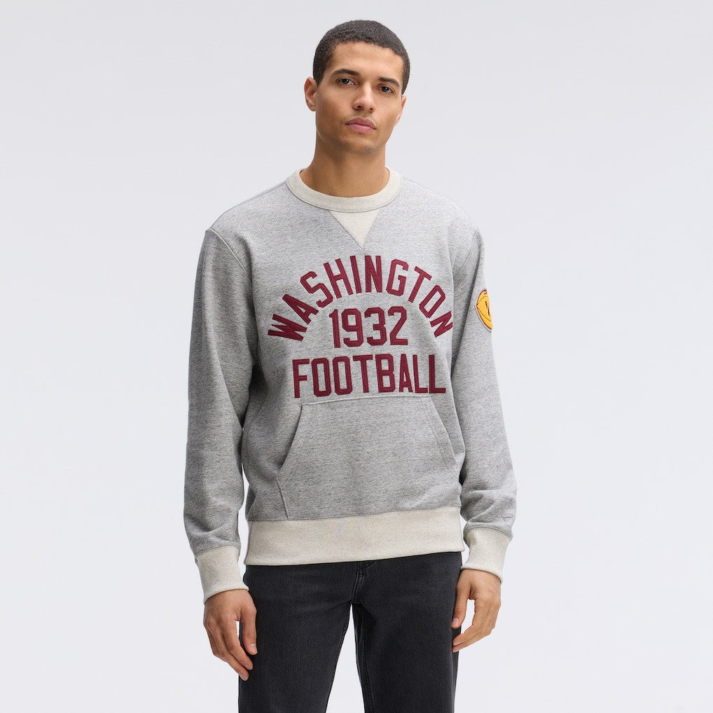Washington Commanders IconicFleece Pocket Sweatshirt - Heather Gray - Fanatics