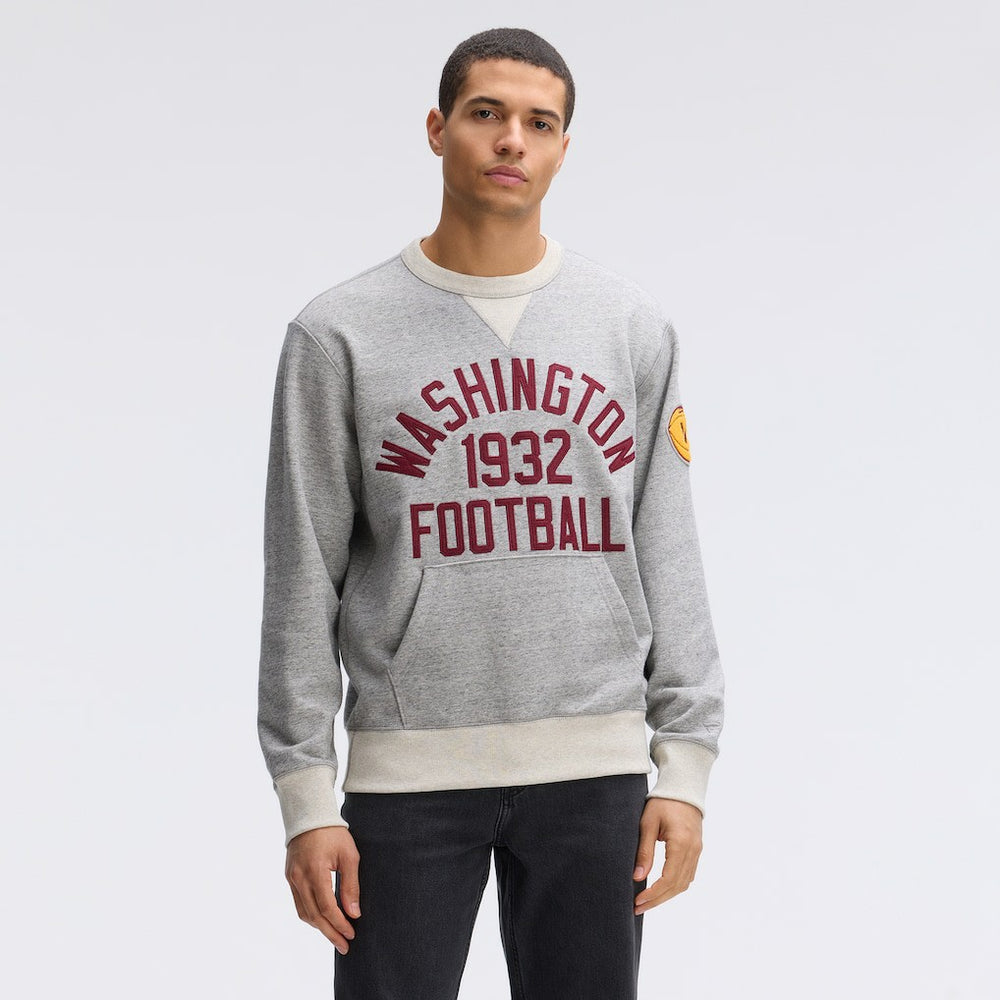 Washington Commanders IconicFleece Pocket Sweatshirt - Heather Gray - Fanatics