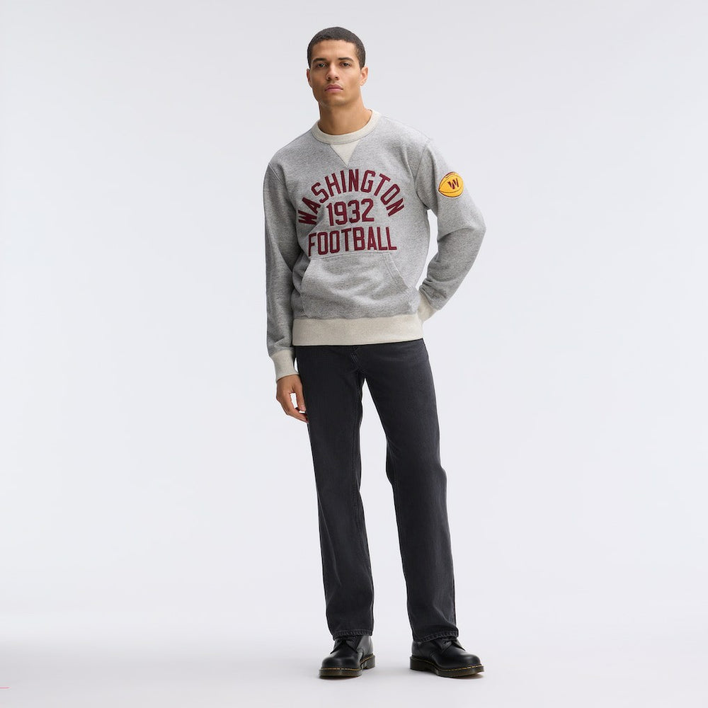 Washington Commanders IconicFleece Pocket Sweatshirt - Heather Gray - Fanatics
