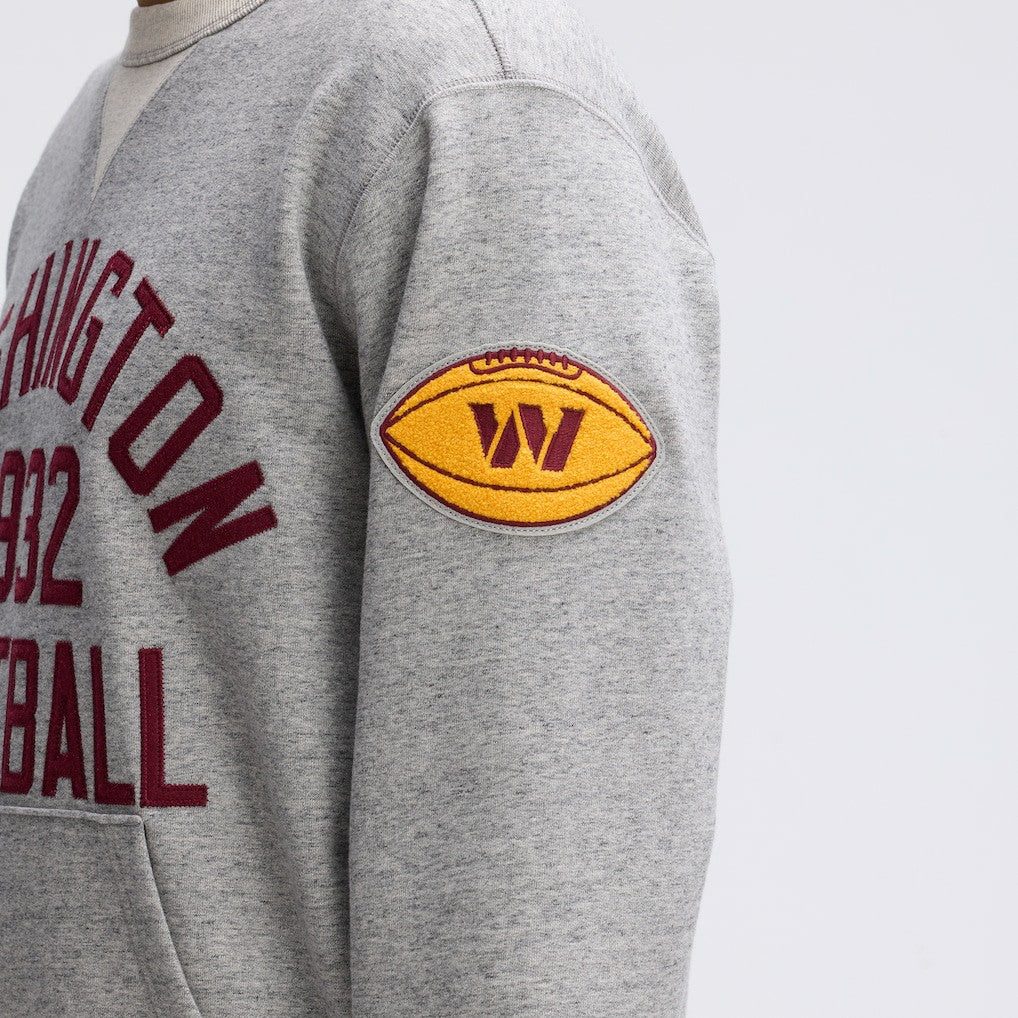 Washington Commanders IconicFleece Pocket Sweatshirt - Heather Gray - Fanatics