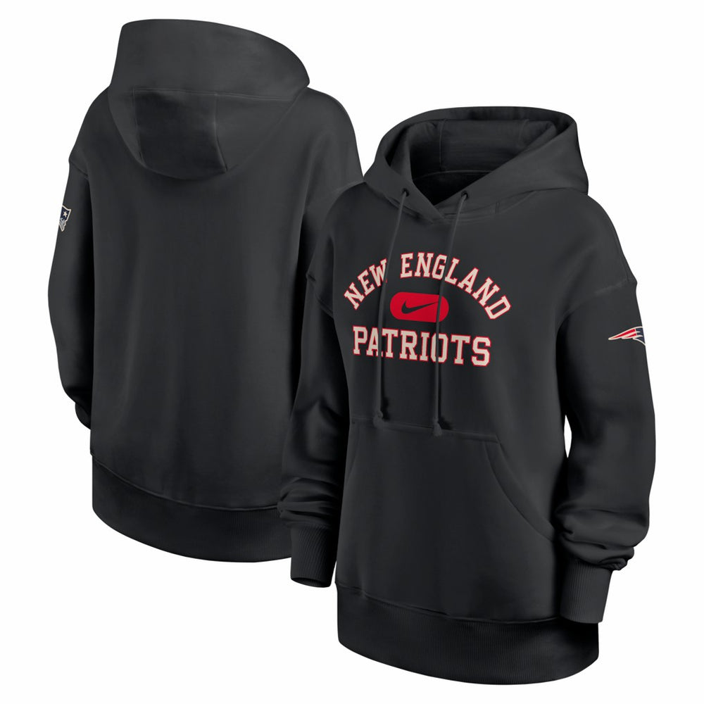 New England Patriots Women's Oversized Legacy Phoenix Hoodie - Black - Nike