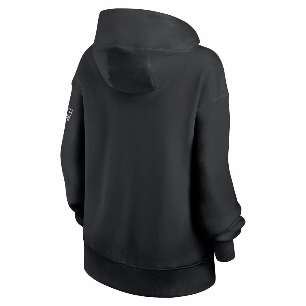 New England Patriots Women's Oversized Legacy Phoenix Hoodie - Black - Nike