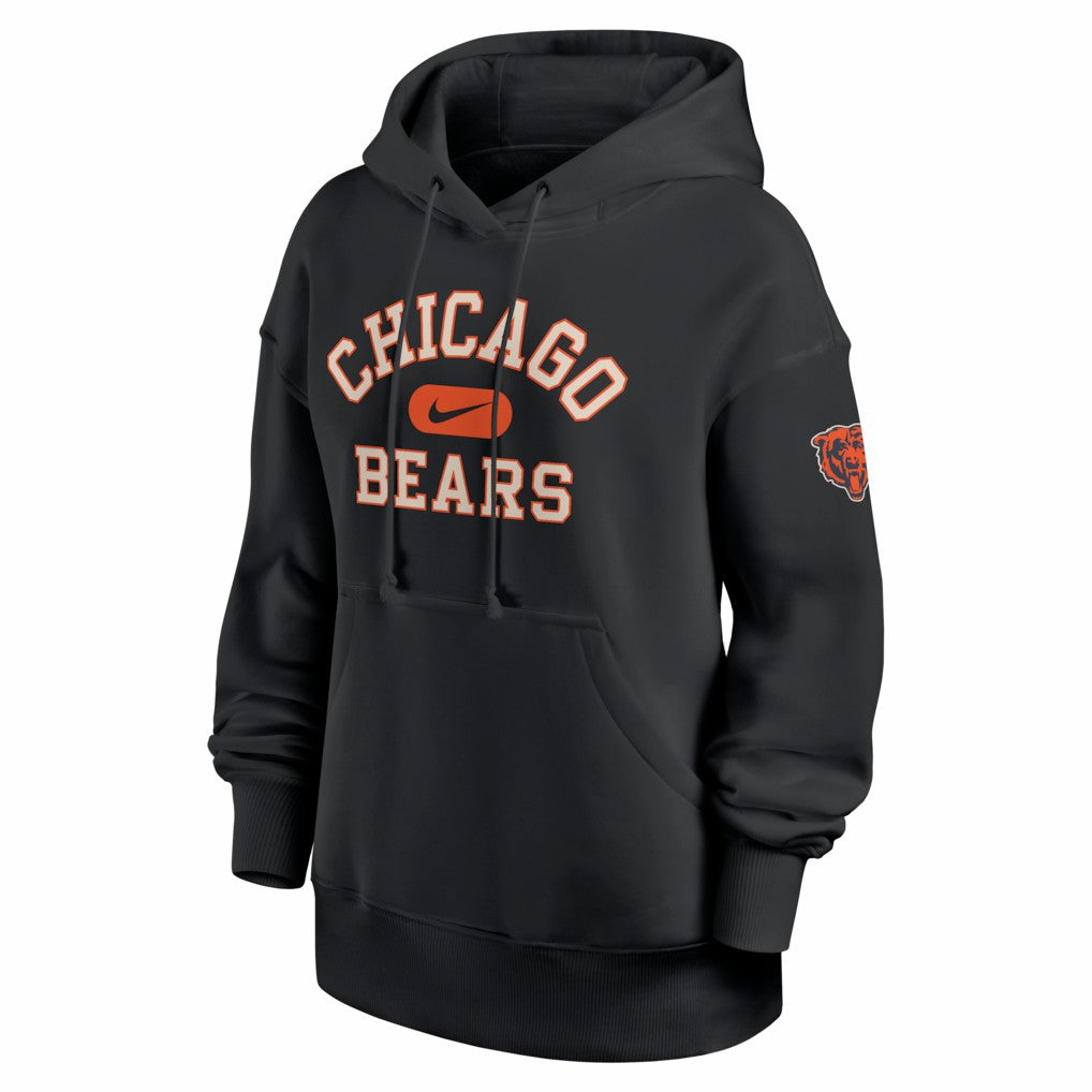 Chicago Bears Women's Oversized Legacy Phoenix Hoodie - Black - Nike