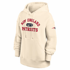 New England Patriots Women's Oversized Legacy Phoenix Hoodie - Natural - Nike