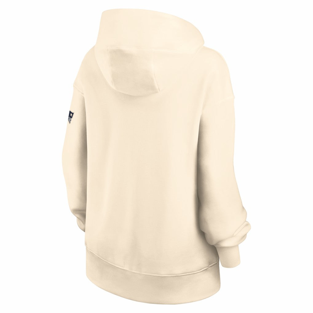 New England Patriots Women's Oversized Legacy Phoenix Hoodie - Natural - Nike