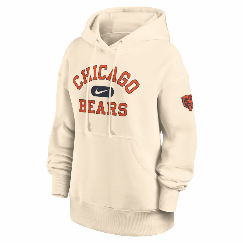 Chicago Bears Women's Oversized Legacy Phoenix Hoodie - Natural - Nike