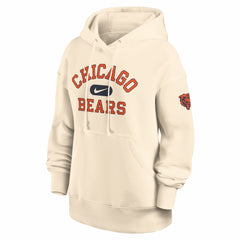Chicago Bears Women's Oversized Legacy Phoenix Hoodie - Natural - Nike