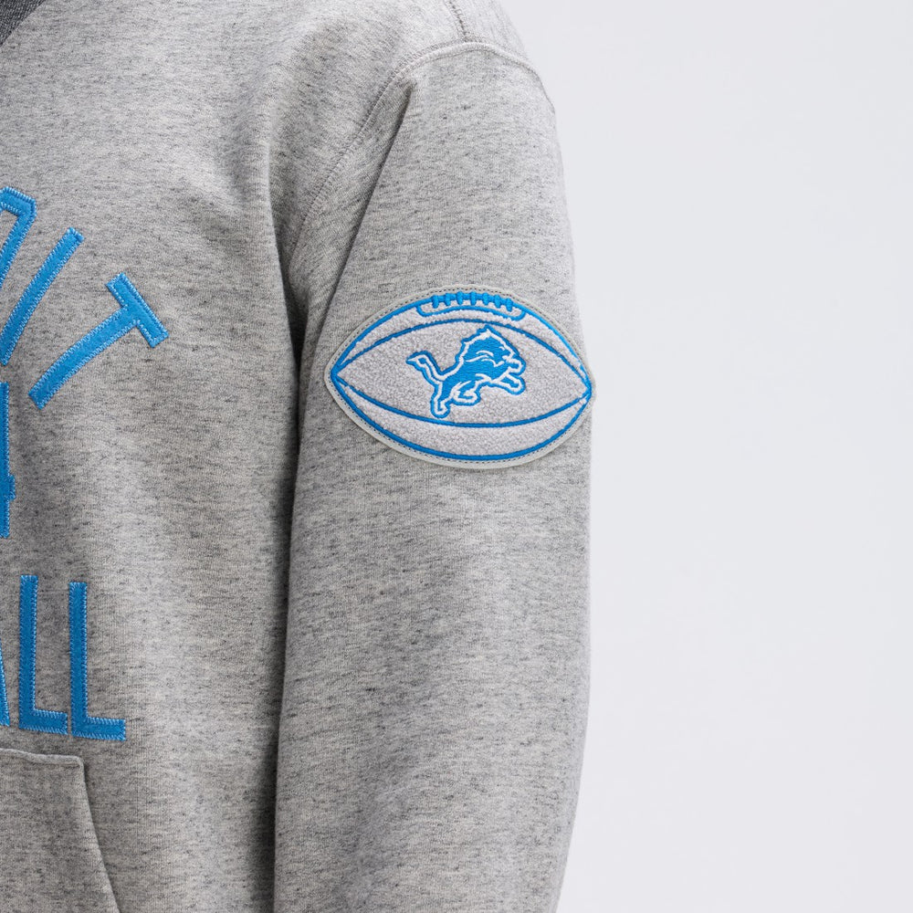 Detroit Lions IconicFleece Pocket Sweatshirt - Heather Gray - Fanatics