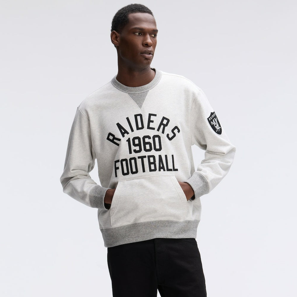 Las Vegas Raiders IconicFleece Pocket Sweatshirt - Heather Gray - Fanatics