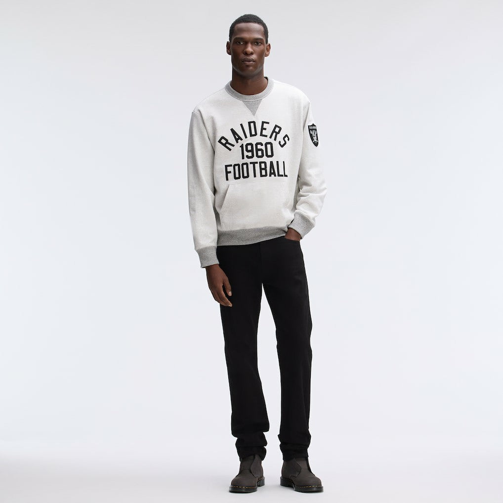 Las Vegas Raiders IconicFleece Pocket Sweatshirt - Heather Gray - Fanatics