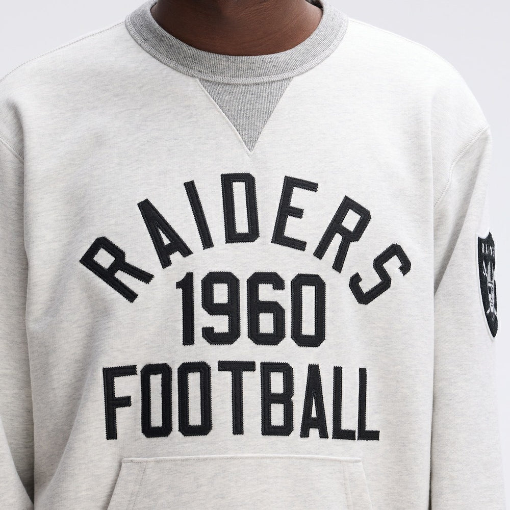 Las Vegas Raiders IconicFleece Pocket Sweatshirt - Heather Gray - Fanatics