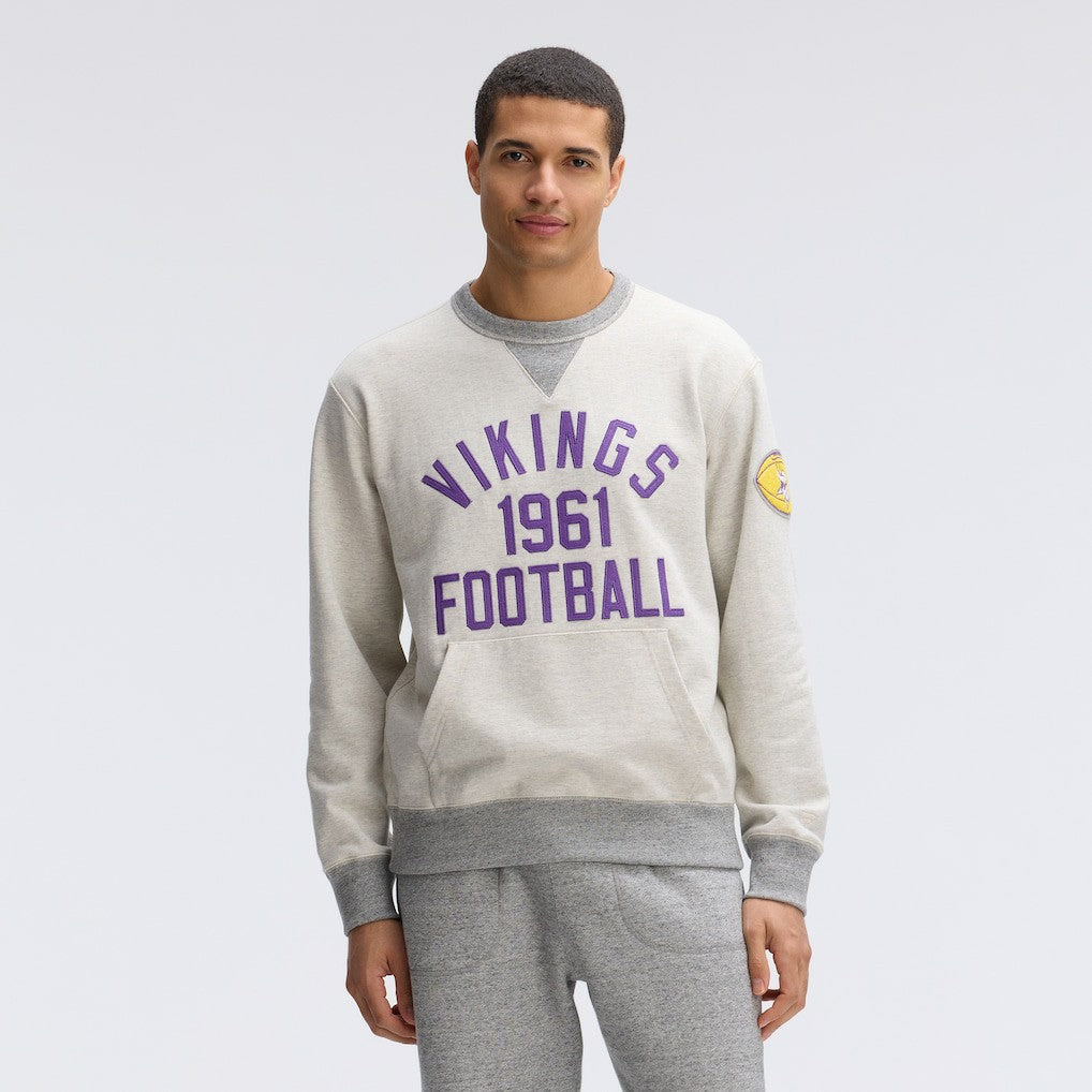 Minnesota Vikings IconicFleece Pocket Sweatshirt - Oatmeal - Fanatics
