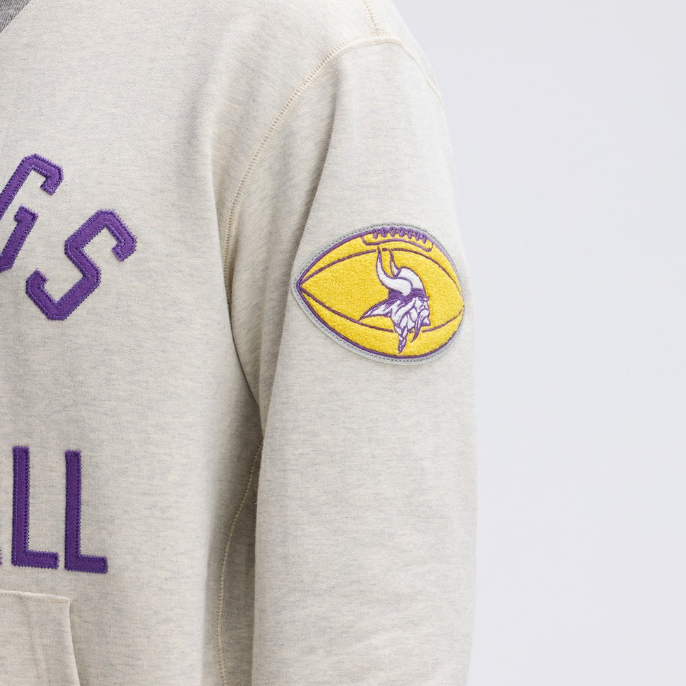 Minnesota Vikings IconicFleece Pocket Sweatshirt - Oatmeal - Fanatics