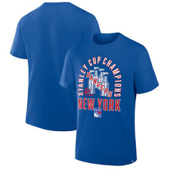 New York Rangers Fanatics 4x Stanley Cup Champions T-Shirt - Blue | Fanatics discount