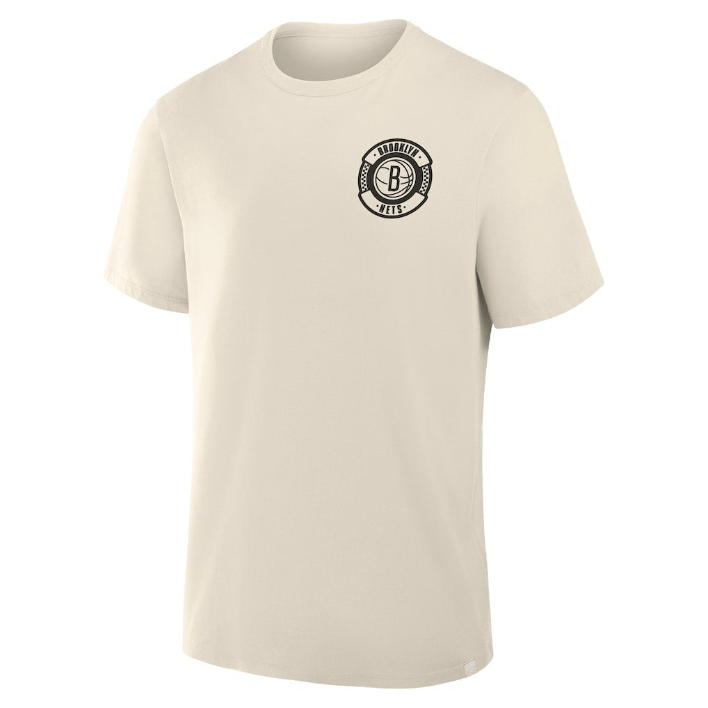 Fanatics Brooklyn Nets Team Culture T-Shirt Cream