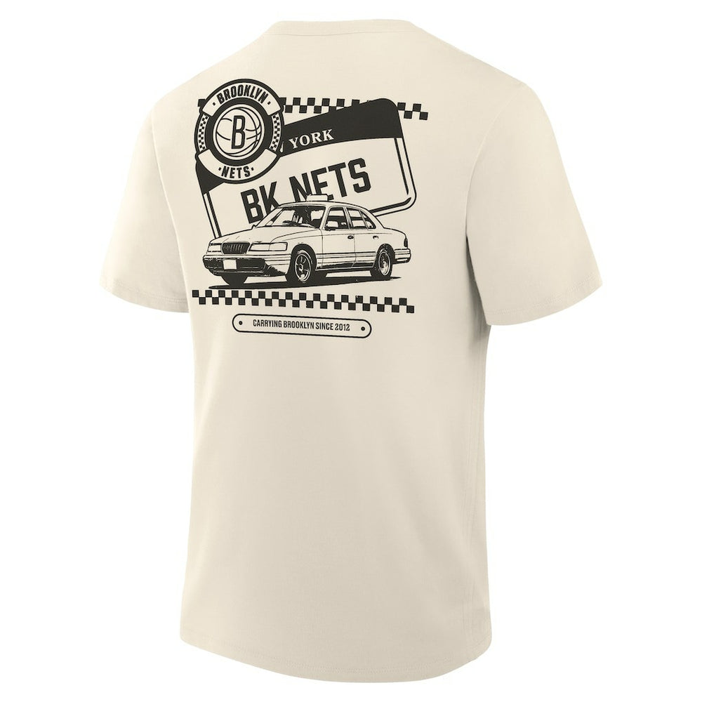 Fanatics Brooklyn Nets Team Culture T-Shirt Cream
